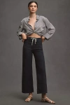 Paige Ari Wide-leg Tie-waist Utility Pants In Blue