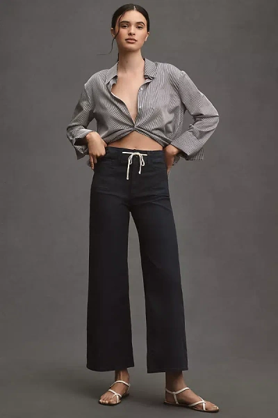 PAIGE ARI TIE-WAIST HIGH-RISE WIDE-LEG JEANS