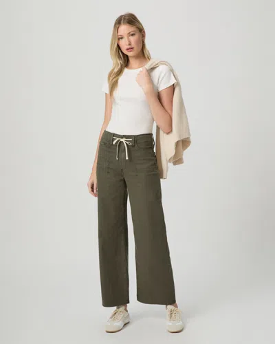 Paige Ari Wide Leg Pant In Green