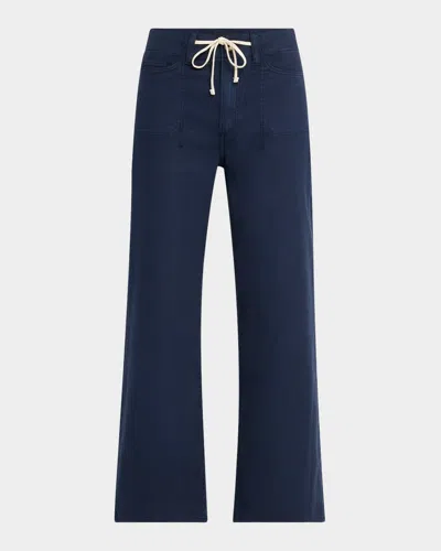 PAIGE ARI WIDE-LEG TIE-WAIST UTILITY PANTS