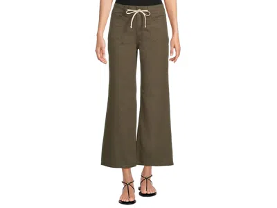 Paige Ari With Waistband Tie And Stitch Thru Pockets In Vintage Forester Green
