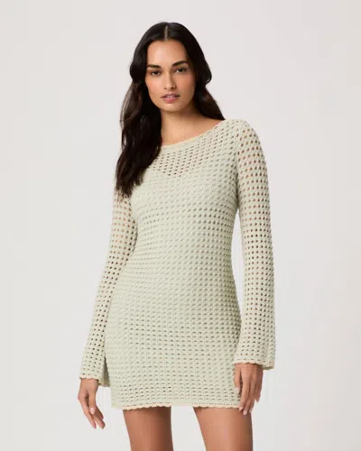 Paige Ariel Mini Dress In Sea Mist In Neutral