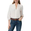 PAIGE PAIGE ARLETTE SHIRRED BUTTON-UP SHIRT