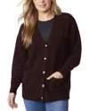 Paige Ashe Cardigan In Burgundy