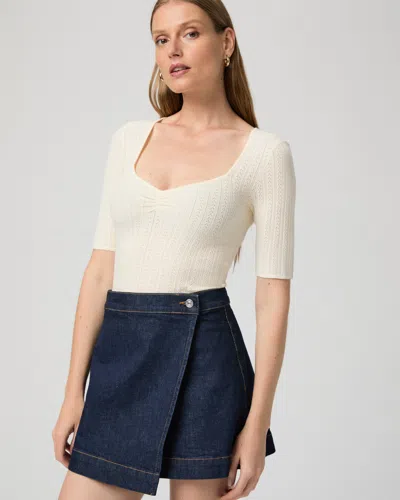 Paige Aven Wrap Skirt In Gray