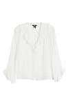 PAIGE AVINA LONG SLEEVE BUTTON-UP TOP