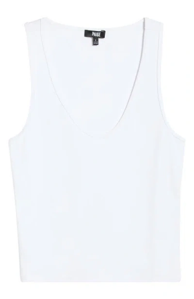Paige Bali Scoop Neck Tank In White