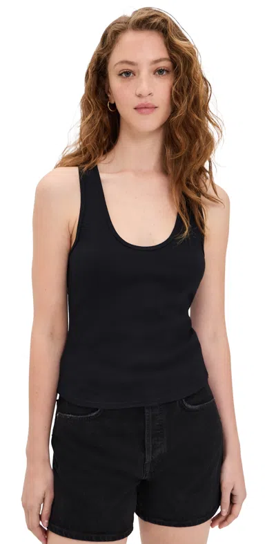 Paige Bali Stretch Cotton Tank In Black