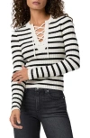 Paige Beatrice Stripe Long Sleeve Shirt In Multi
