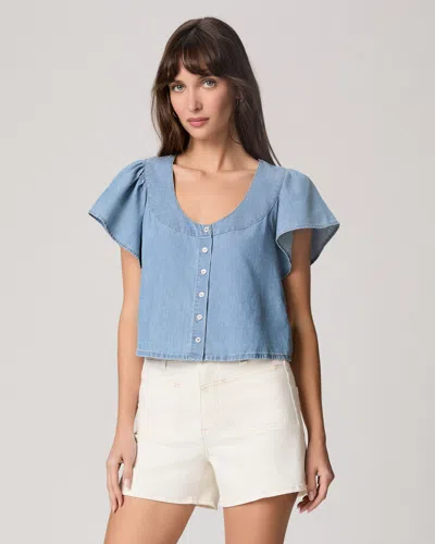 Paige Belle Top In Blue