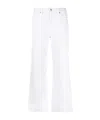 Paige Belt-loop Jeans In White