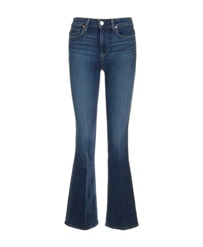 Paige Laurel Canyon High-rise Bootcut Jeans In Blue