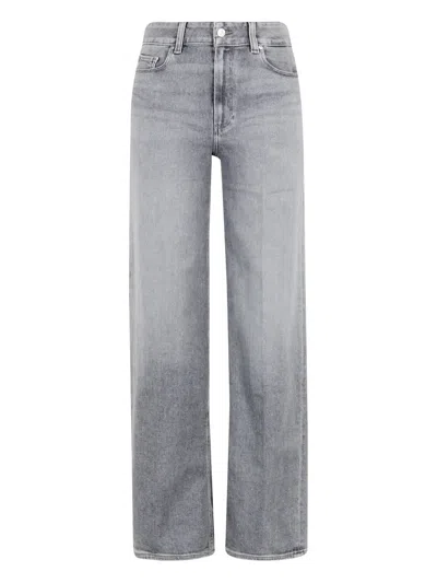 Paige Belt-loops Jeans In Gray