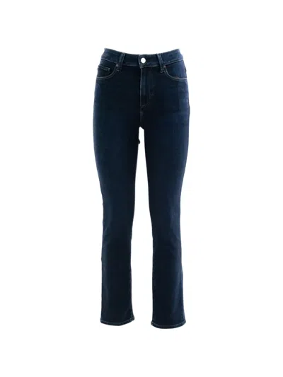 Paige Belt-loop Straight-leg Jeans In Blue