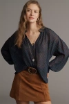 Paige Bibiana Long-sleeve Blouse In Black