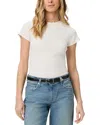 Paige Bijou Shrunken Raglan Sleeved Tee In Ivory