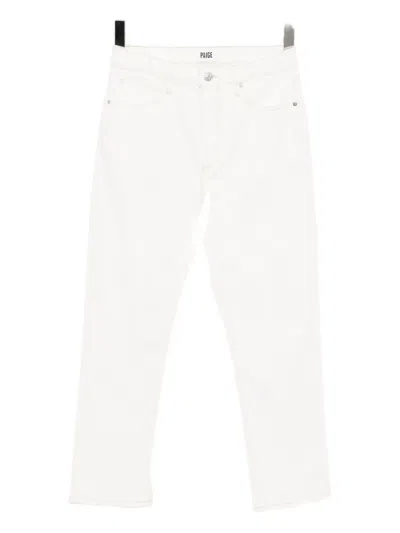 Paige Billy Crop Straight-leg Jeans In White