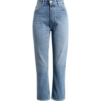 Paige Billy High Waist Crop Straight Leg Jeans In Costar