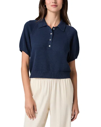 Paige Birch Polo Sweater In Purple
