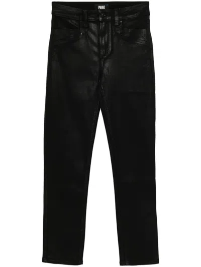 PAIGE BLACK HIGH-RISE SKINNY JEANS