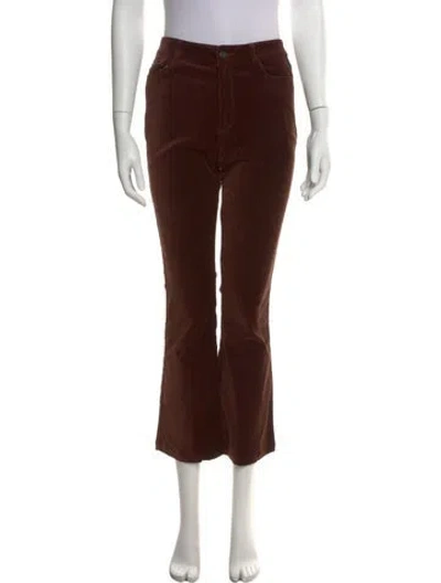 Pre-owned Paige Black Label Flared Pants In Brown