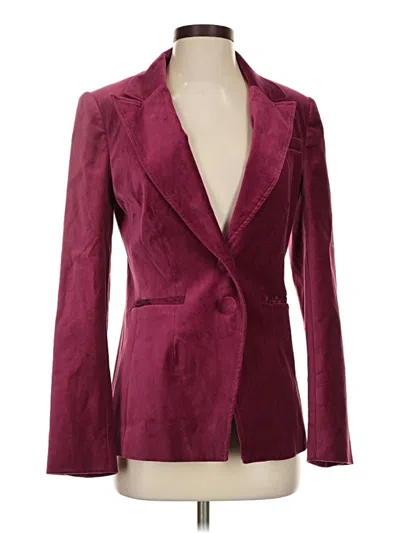 Pre-owned Paige Blazer Jacket In Burgundy