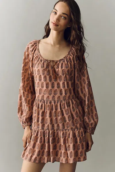 Paige Boardwalk Mini Dress In Brown
