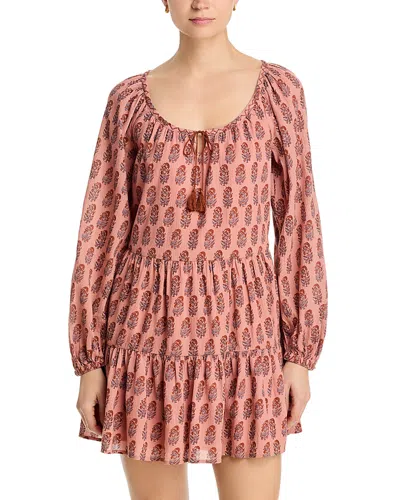 Paige Boardwalk Tiered Mini Dress In Multi