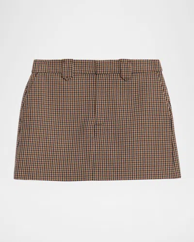 PAIGE BOBBI HOUNDSTOOTH MINI SKIRT