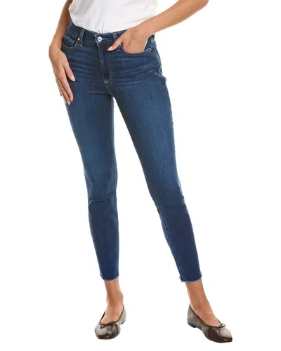 Paige Bombshell Chapel High-rise Ankle Ultra Skinny Jean In Blue