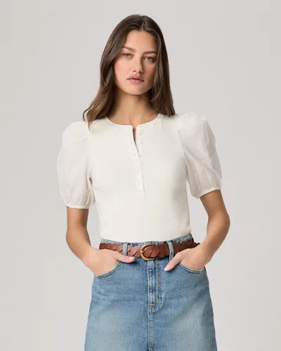 Paige Brandy Top In White