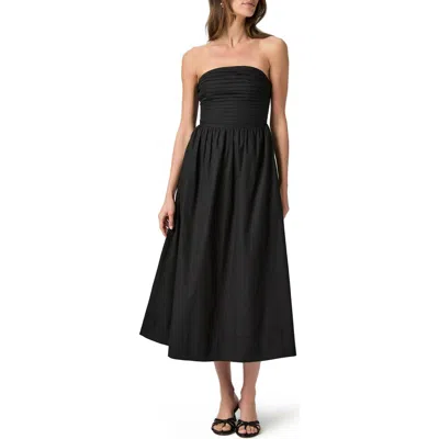 Paige Braylee Strapless A-line Dress In Black