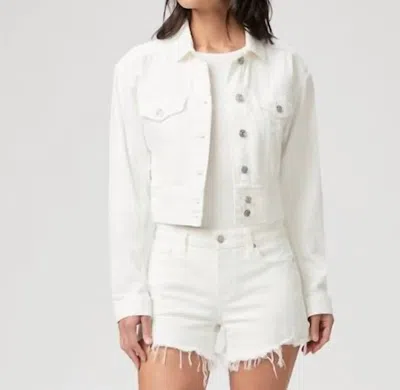 Paige Bree Jacket In Tonal Ecru In White