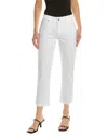 Paige Cindy High Waist Raw Hem Ankle Jeans In White