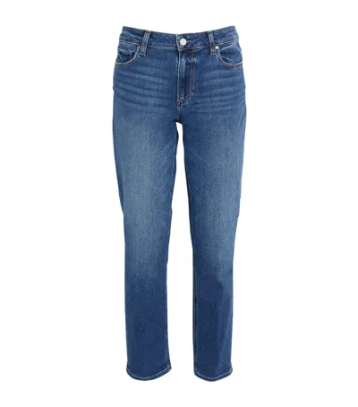 Paige Brigitte Slim Boyfriend Jeans In Blue