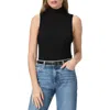 Paige Brin Turtleneck Sweater Tank Top In Black