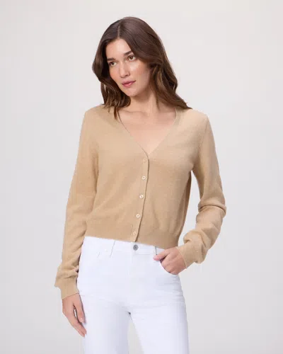 Paige Brioche Cardigan In Brown