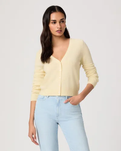 Paige Brioche Cardigan In Orange