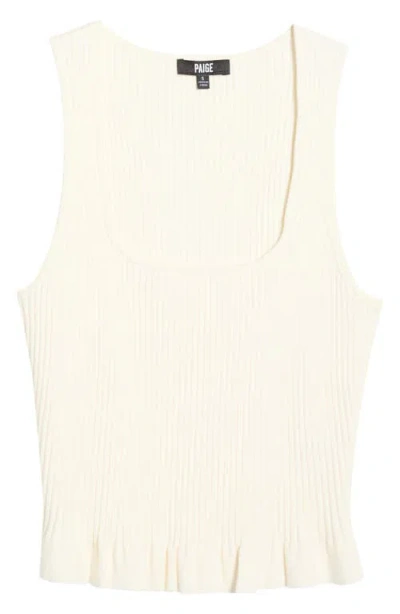 Paige Cotton-blend Bronwyn Tank Top In White