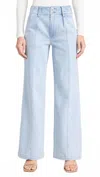 Paige Brooklyn High Waist Wide Leg Jeans In Blue
