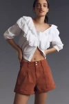 Paige Brooklyn High Waist Utility Shorts