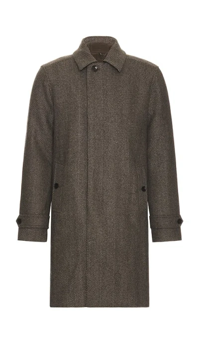 Paige Brunetti Herringbone Coat In Gray