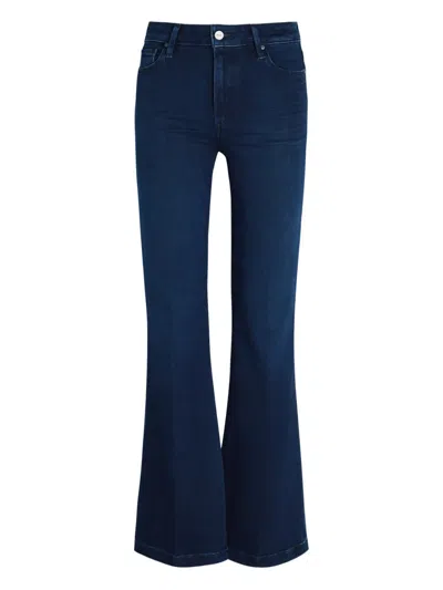 PAIGE BUTTON-FASTENING FLARED JEANS