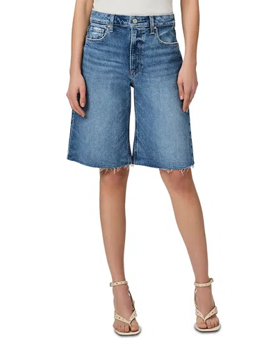 Paige Cadee High Rise Bermuda Jean Shorts In Familia