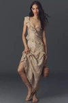 Paige Calabasas Sleeveless Ruffled Midi Dress