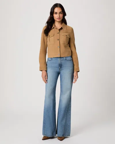 Paige Callie 32" Inset Flare Jean In Blue