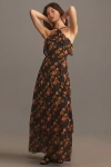 Paige Calypso Silk Dress In Blue