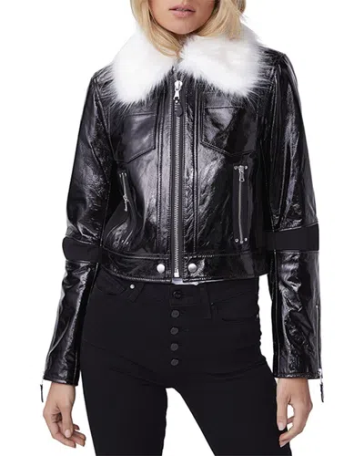 Paige Camdyn Leather Jacket In Black