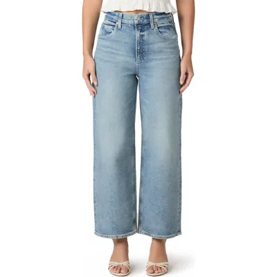 Paige Cameron High Waist Ankle Straight Leg Jeans In Gray