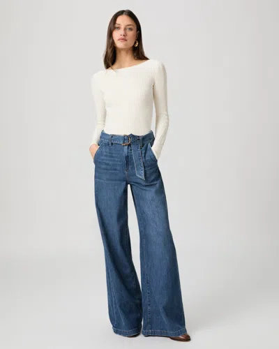 Paige Cameron Wide Leg Jean In Blue